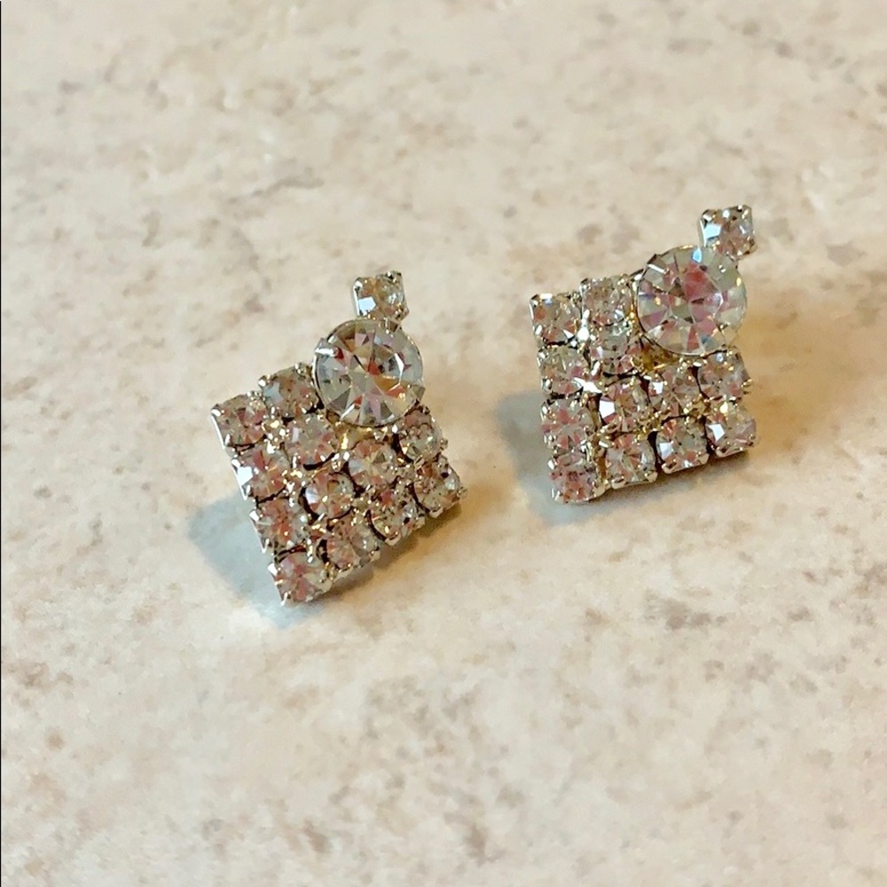 Vintage Rhinestone Earrings